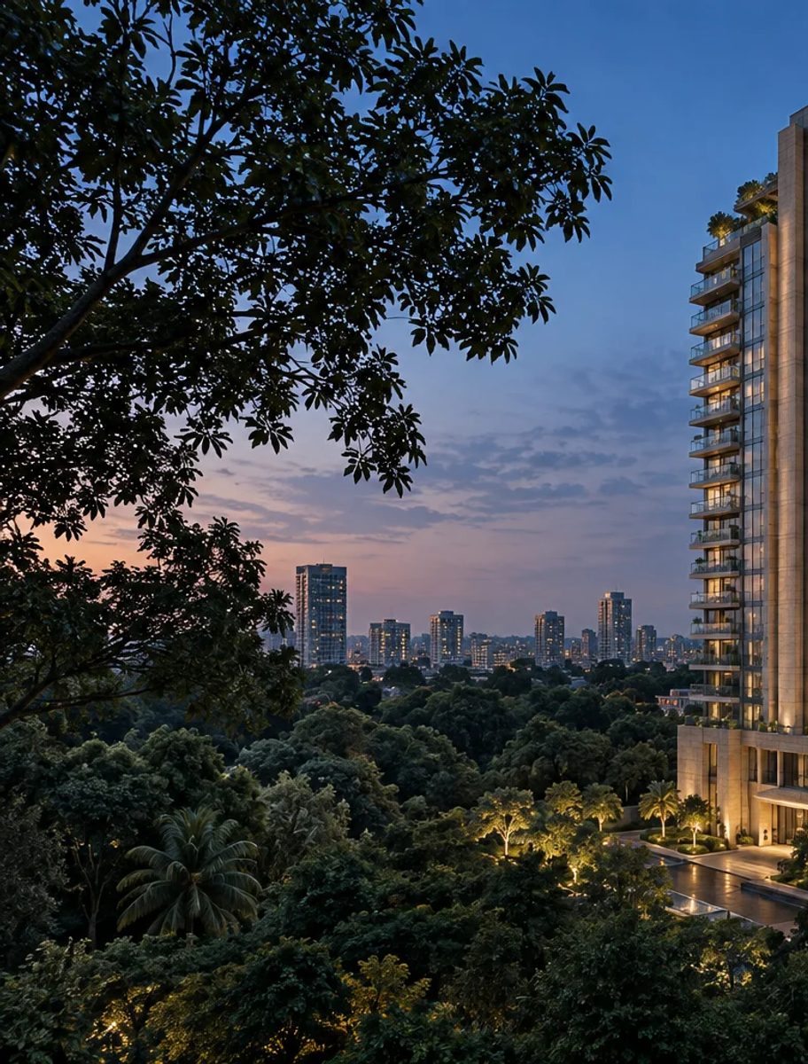 Launch creative sample: NOCTURNE. 3 & 4 BHK residences · From ₹2.40 Cr*